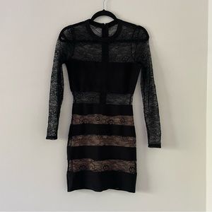 Bebe sheer lace dress